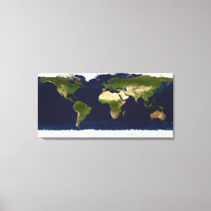 Den blå marmor canvastryck