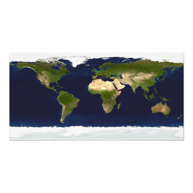 Den blå marmor fototryck (Framsidan)