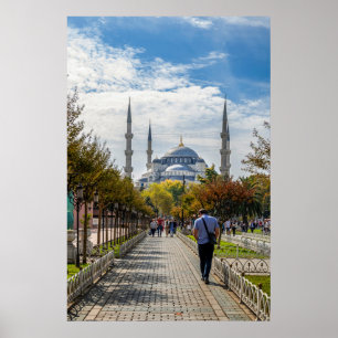 Den blå moskén, Istanbul Poster
