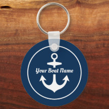 Den blå Personligen Boat Namn Anchor