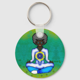 Den blå skyddsljuset nyckelring