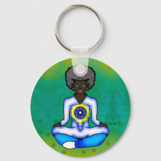 Den blå skyddsljuset nyckelring