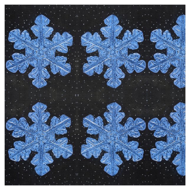 Den blå snöflingan tyg (Prov)