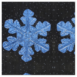 Den blå snöflingan tyg