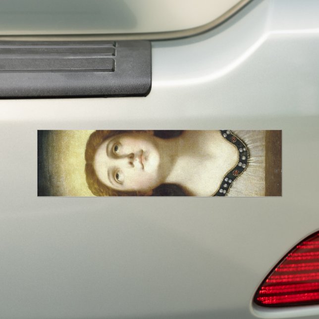 Den blå Soul (Angelic Young Religiösa Woman) Bildekal (På Bil)