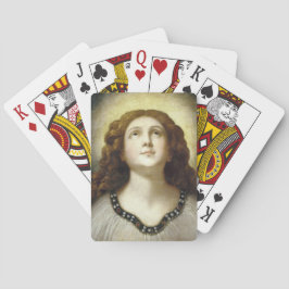 Den blå Soul (Angelic Young Religiösa Woman) Casinokort