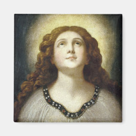 Den blå Soul (Angelic Young Religiösa Woman) Magnet
