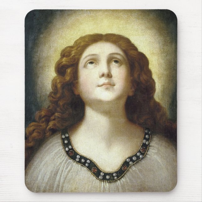 Den blå Soul (Angelic Young Religiösa Woman) Musmatta (Framsidan)