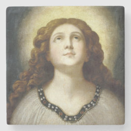 Den blå Soul (Angelic Young Religiösa Woman) Stenunderlägg