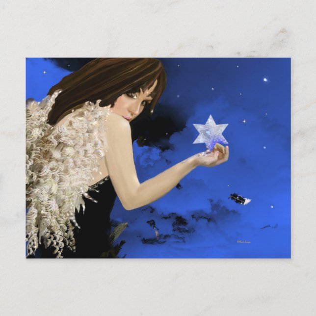 Den blå stjärnan! vykort (Framsida)