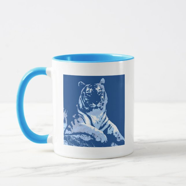 Den blå tigern mugg (Vänster)