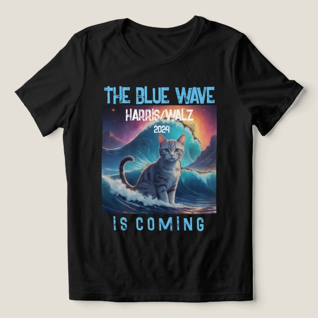 Den blå vågen kommer 2024 t shirt (Design Framsida)