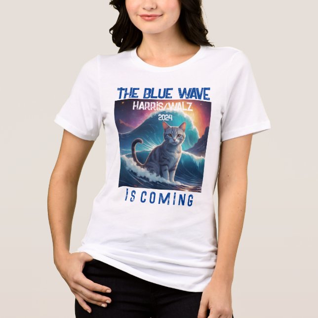 Den blå vågen kommer 2024 t shirt (Framsida)