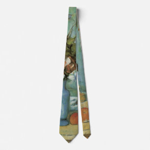 Den blå vasen (Blommor och frukt) av Paul Cezanne Slips