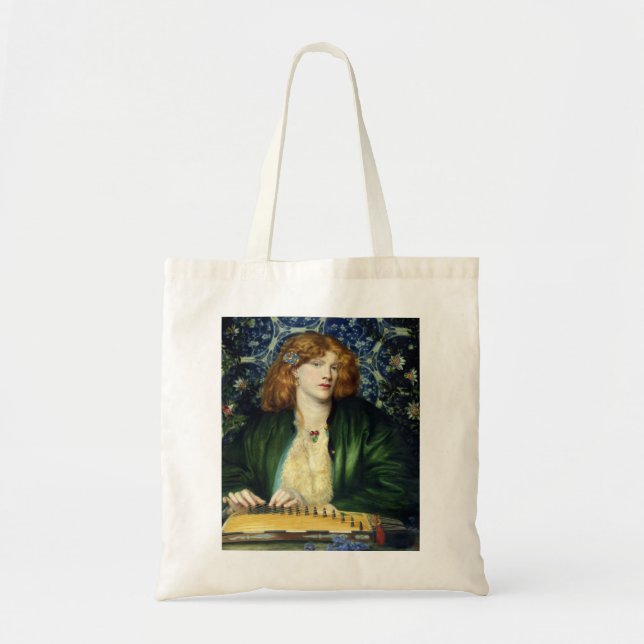 Den blåa bowern (av Dante Gabriel Rossetti) Tygkasse (Framsidan)