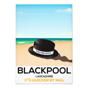 Den Blackpool "kyssa som mig, ömt ställe" hatten Fototryck