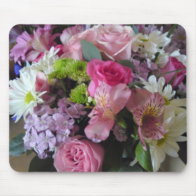 Den blandade blommamusen vadderar musmatta (Framsidan)