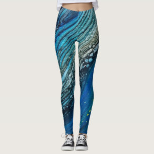Den blandade massmediaflickaakrylen häller leggings