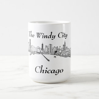 Den blåsiga staden Chicago Kaffemugg