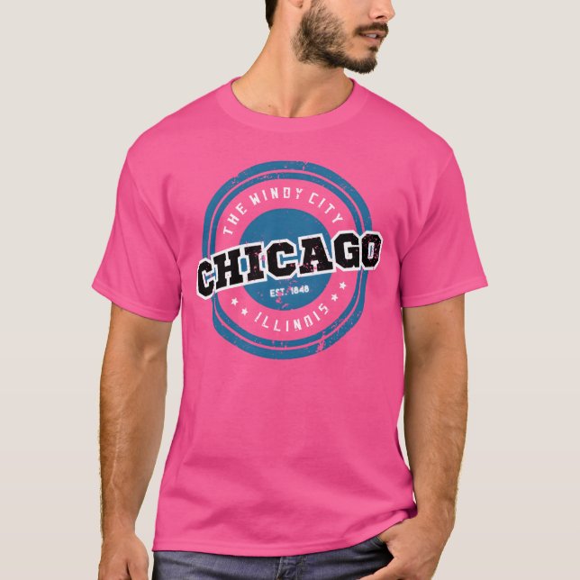 Den blåsiga staden Chicago vän T Shirt (Framsida)