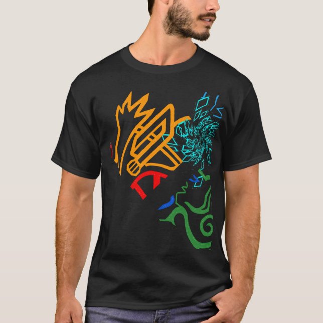 Den Blazin fantastisk avfyrar den orange T Shirt (Framsida)