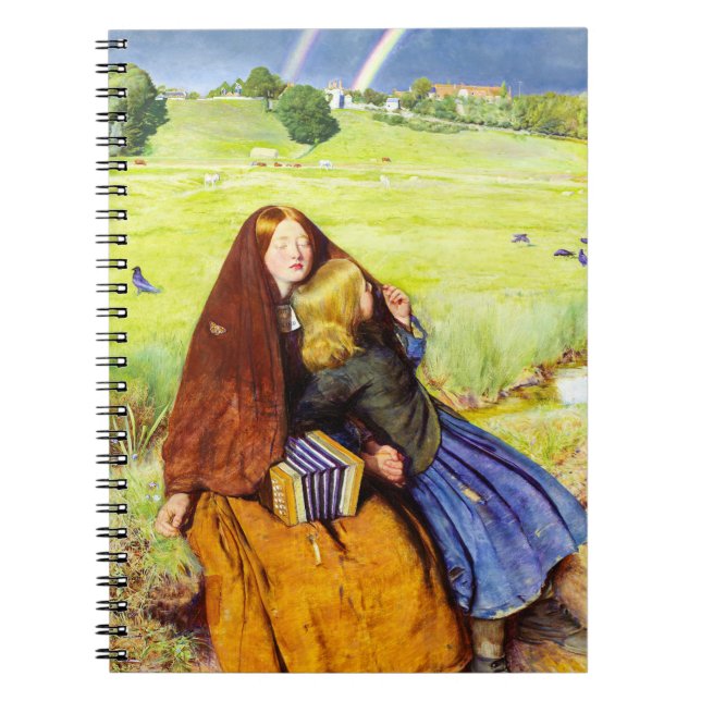 Den blinda flickan av John Everett Millais Anteckningsbok (Framsidan)