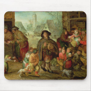 Den blinda Hurdy Gurdy spelare Musmatta