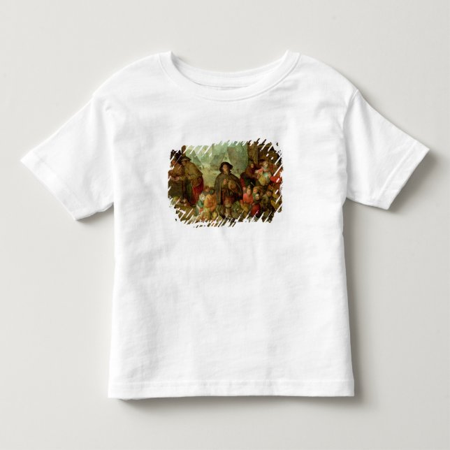Den blinda Hurdy Gurdy spelare T-shirt (Framsida)