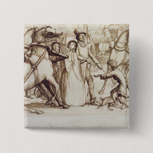 Den blinda manen, 1853 (skriva, bläck, tvätta och knapp (Framsida)