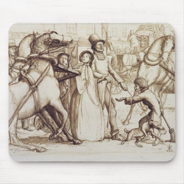 Den blinda manen, 1853 (skriva, bläck, tvätta och musmatta (Framsidan)