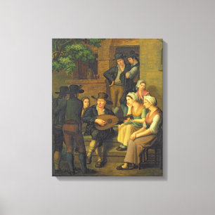 Den blinda sångaren, 1828 canvastryck