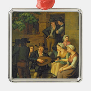 Den blinda sångaren, 1828 julgransprydnad metall