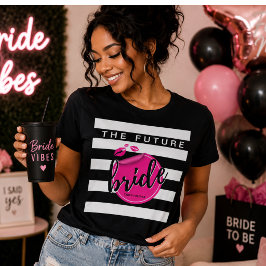 Den Blivande Bruden Vit Glam Brudtjej  T Shirt