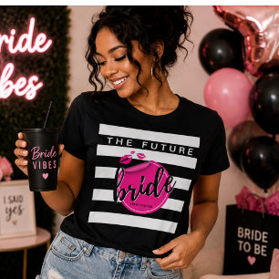 Den Blivande Bruden Vit Glam Brudtjej  T Shirt