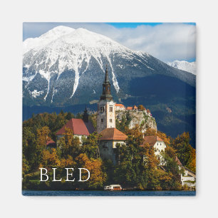 Den blödde sjön landskap i höst magnet