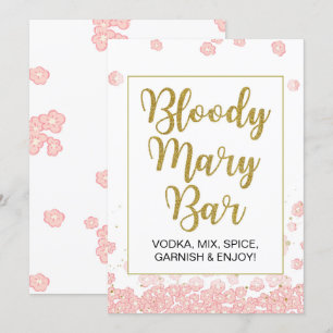 Den blodiga Mary puben undertecknar   rosor och Inbjudningar