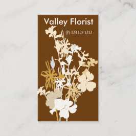 Den blomma vilden blommar den moderna fyrkantigt visitkort