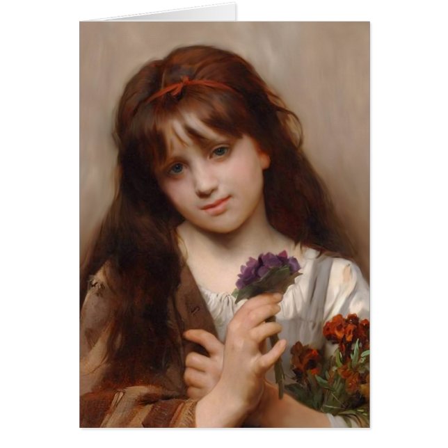 Den blommande leverantören hälsningskort (Framsidan)