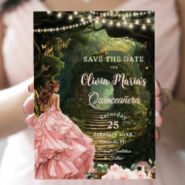 Den  Blommigten Quinceañera Sweet 16 Spara Datumet