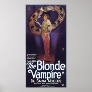 Den blonda vampyren poster