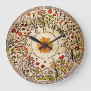 Den Blumenuhr blomman tar tid på Stor Klocka