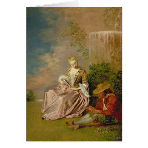 Den blyga älskare, 1718 hälsningskort