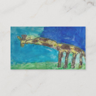 Den blyga giraffvisitkorten visitkort