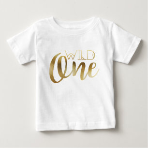 Den bohemiska chic vilden ett stam- guld tee shirt