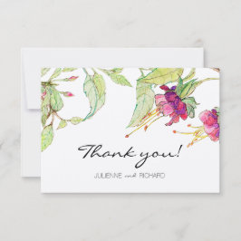 Den Boho rosan blommar det moderna Tack Kort