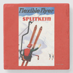 Den böjliga reklambladet träSplitkein skidar Pro Stenunderlägg