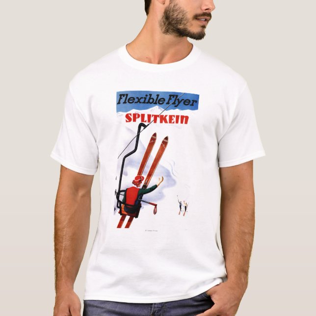 Den böjliga reklambladet träSplitkein skidar Promo T-shirt (Framsida)