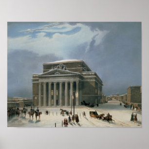 Den Bolshoi theatren i Moscow Poster