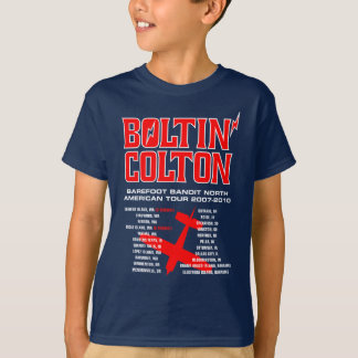 Den Boltin Colton världen turnerar (rött) T-shirt
