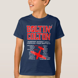 Den Boltin Colton världen turnerar (rött) Tee
